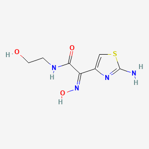 (Z)-2-(2-Aminothiazol-4-yl)-N-(2-hydroxyethyl)-2-(hydroxyimino)acetamide