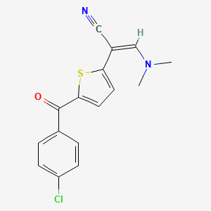 (Z)-2-[5-(4-chlorobenzoyl)-2-thienyl]-3-(dimethylamino)-2-propenenitrile