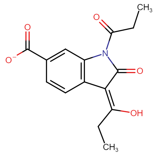 (Z)-3-(1-hydroxypropylidene)-2-oxo-1-propionylindoline-6-carboxylate