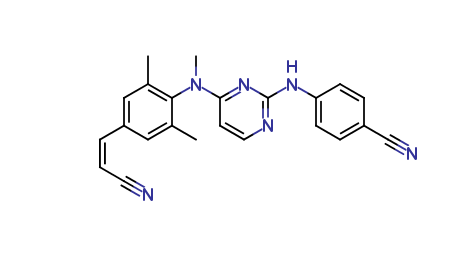 (Z)-4-((4-((4-(2-cyanovinyl)-2,6-dimethylphenyl)(methyl)amino)pyrimidin-2-yl)amino)benzonitrile