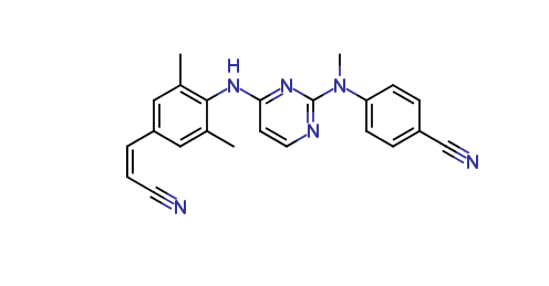 (Z)-4-((4-((4-(2-cyanovinyl)-2,6-dimethylphenyl)amino)pyrimidin-2-yl)(methyl)amino)benzonitrile
