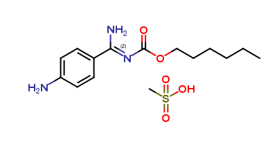 (Z)-hexyl (amino(4-aminophenyl)methylene)carbamate methanesulfonate