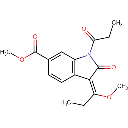 (Z)-methyl 3- (1-methoxypropylidene)-2-oxo-1-propionylindoline-6-carboxylate