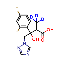(aR,ßR)-ß-(2,4-Difluorophenyl)-ß-hydroxy-a-methyl-1H-1,2,4-triazole-1-butanoic Acid D3