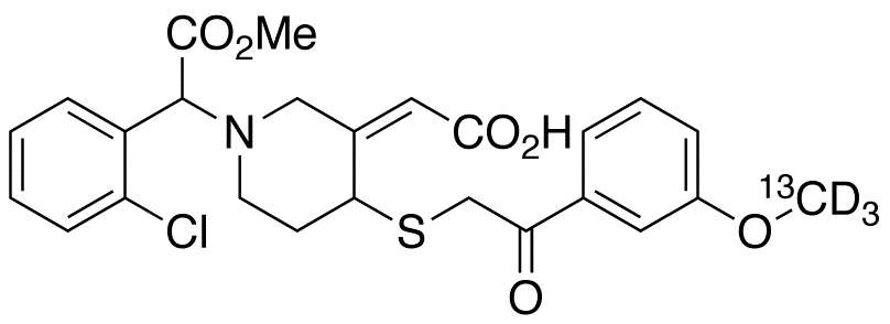 cis-Clopidogrel-MP-13C,d3 Derivative(Pair of Enantiomers)