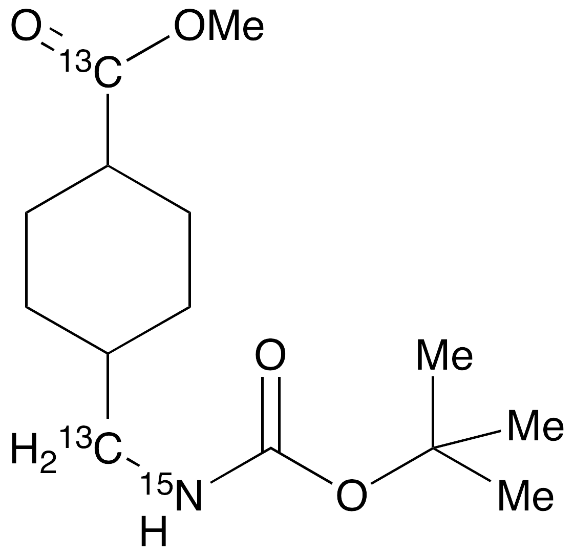 cis,trans-(1,1-Dimethylethoxy)carbonyl Tranexamic Acid Methyl Ester-13C2,15N