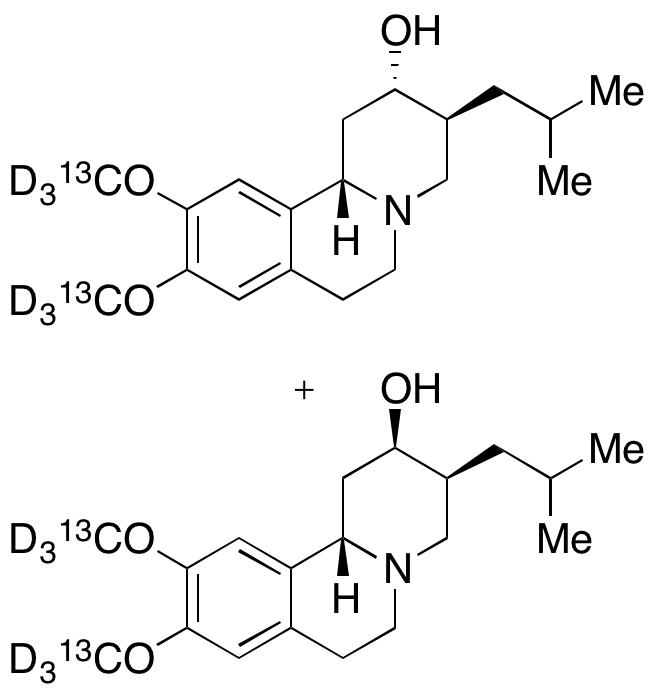 rac-(2,3)-Dihydro Tetrabenazine-13C2,D6 [Cis/Trans Mixture]