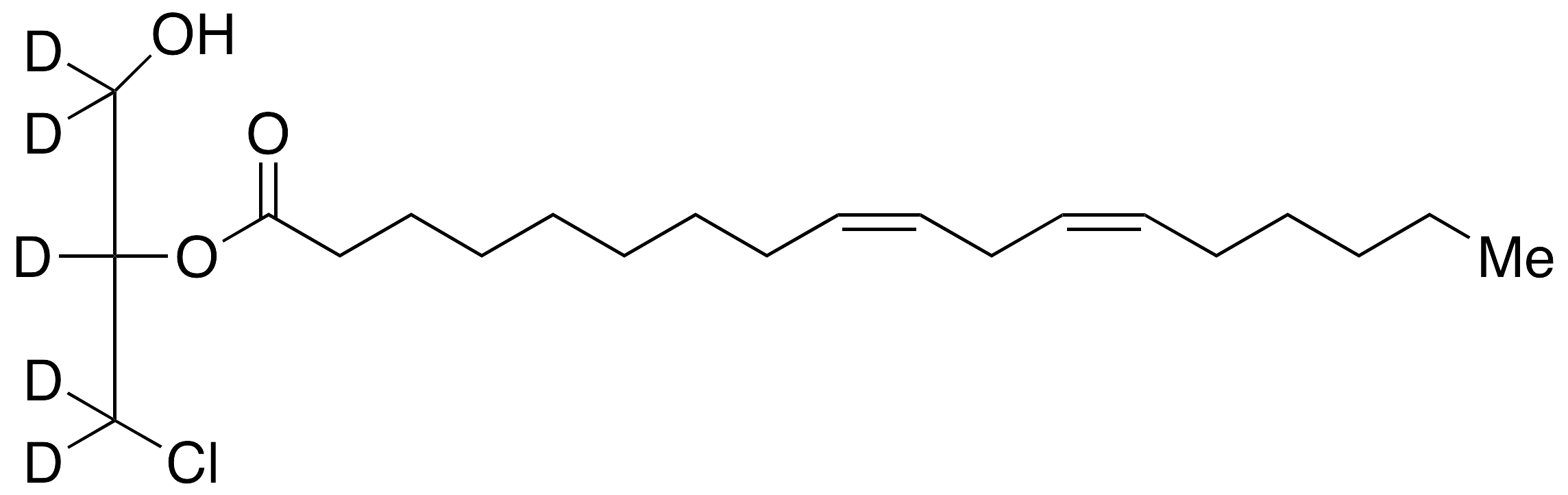 rac-2-Linoleoyl-3-chloropropanediol-d5, 95%