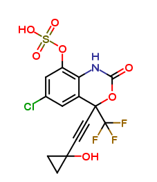 rac 8,14-Dihydroxy Efavirenz 8-O-Sulfate
