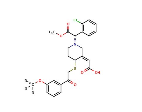 trans-Clopidogrel-MP-13C,d3 Derivative(Mixture of Diastereomers, >80%)