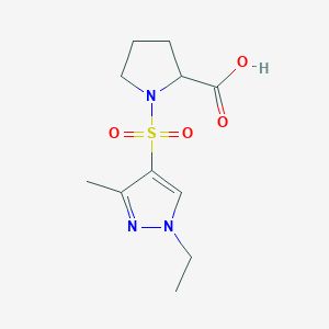1-[(1-ethyl-3-methyl-1H-pyrazol-4-yl)sulfonyl]proline