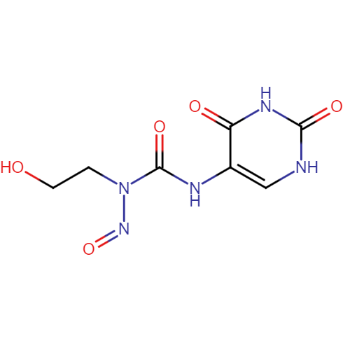 1-​(2,​4-​dioxo-​1,​2,​3,​4-​tetrahydropyrimidin-​5-​yl)​-​3-​(2-​hydroxyethyl)​-​3-​nitrosourea