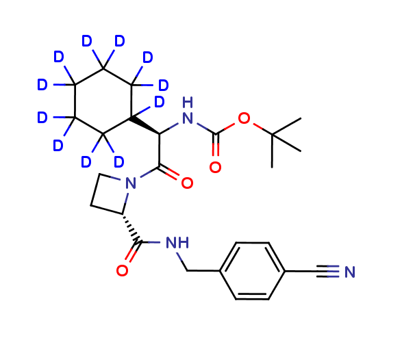 1-[(2R)-N�-Boc-2-amino-2-cyclohexylacetyl]-N-(4�-cyanobenzyl)-2-L-azetidinecarboxamide-d11
