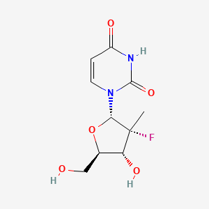 1-((2S,3R,4R,5R)-3-Fluoro-4-hydroxy-5-(hydroxymethyl)-3-methyltetrahydrofuran-2-yl)pyrimidine-2,4(1H,3H)-dione
