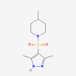 1-[(3,5-dimethyl-1H-pyrazol-4-yl)sulfonyl]-4-methylpiperidine