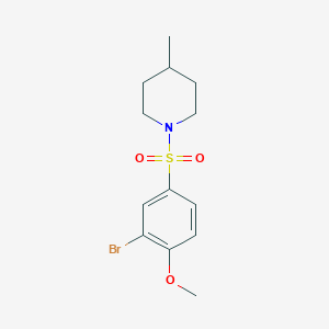 1-((3-Bromo-4-methoxyphenyl)sulfonyl)-4-methylpiperidine