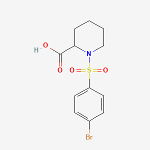 1-((4-Bromophenyl)sulfonyl)piperidine-2-carboxylic acid
