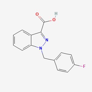 1-[(4-fluorophenyl)methyl]-1H-indazole-3-carboxylic acid