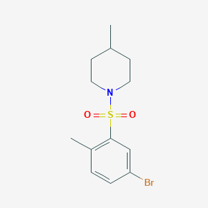 1-((5-Bromo-2-methylphenyl)sulfonyl)-4-methylpiperidine