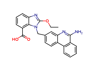 1-((6-aminophenanthridin-3-yl)methyl)-2-ethoxy-1H-benzo[d]imidazole-7-carboxylic acid