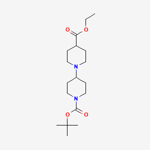 1-(1'-t-Butoxycarbonylpiperidin-4'-yl)-4-ethoxycarbonyl piperdine
