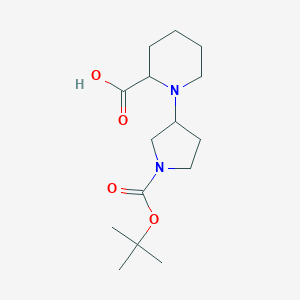 1-(1-(tert-Butoxycarbonyl)pyrrolidin-3-yl)piperidine-2-carboxylic acid
