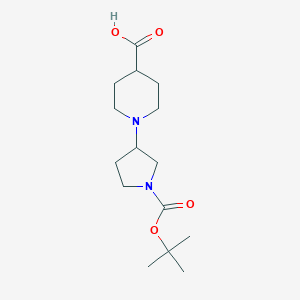 1-(1-(tert-Butoxycarbonyl)pyrrolidin-3-yl)piperidine-4-carboxylic acid
