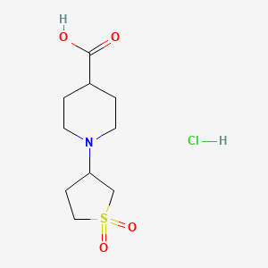 1-(1,1-Dioxidotetrahydrothien-3-yl)piperidine-4-carboxylic acid hydrochloride