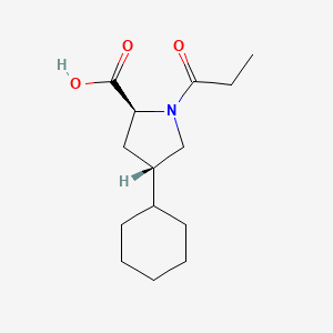 1-(1-Oxopropyl)-(4S)-4-cyclohexyl-L-proline