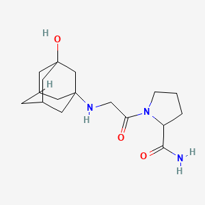 1-[2-[(3-hydroxy-1-adamantyl)amino]acetyl]pyrrolidine-2-carboxamide