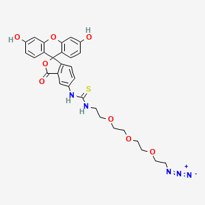 1-(2-(2-(2-(2-Azidoethoxy)ethoxy)ethoxy)ethyl)-3-(3',6'-dihydroxy-3-oxo-3h-spiro[isobenzofuran-1,9'-xanthen]-5-yl)thiourea