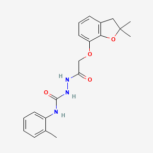 1-(2-(2,2-Dimethyl(3-oxaindan-4-yloxy))acetyl)-4-(2-methylphenyl)semicarbazide
