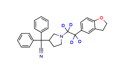 1-[2-(2,3-Dihydro-5-benzofuranyl)ethyl-d4]-a,a-diphenyl-3-pyrrolidineacetonitrile