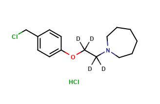 1-[2-[4-(Chloromethyl)phenoxy]ethyl]hexahydro-1H-azepine-d4 Hydrochloride