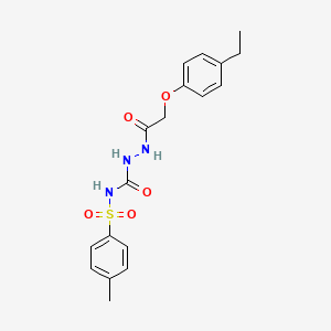 1-(2-(4-Ethylphenoxy)acetyl)-4-((4-methylphenyl)sulfonyl)semicarbazide
