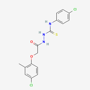 1-(2-(4-chloro-2-methylphenoxy)acetyl)-4-(4-chlorophenyl)thiosemicarbazide