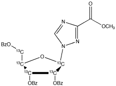 1-(2,3,5-Tri-O-benzoyl-ß-D-13C5-ribofuranosyl)-1,2,4-triazole-3-carboxylic Acid Methyl Ester