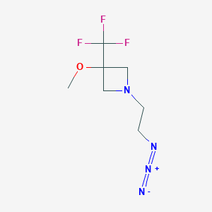 1-(2-Azidoethyl)-3-methoxy-3-(trifluoromethyl)azetidine