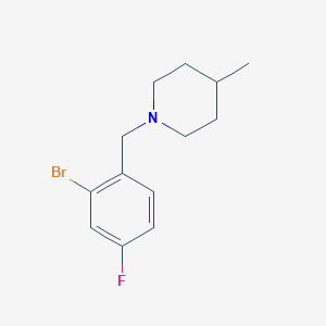 1-(2-Bromo-4-fluorobenzyl)-4-methylpiperidine