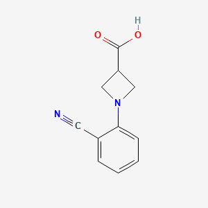 1-(2-Cyanophenyl)azetidine-3-carboxylic acid