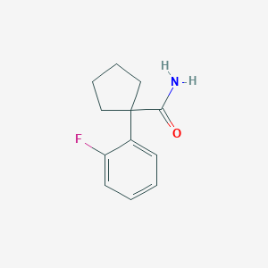 1-(2-Fluorophenyl)cyclopentane-1-carboxamide