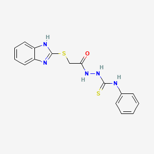 1-(2-benzimidazol-2-ylthioacetyl)-4-phenylthiosemicarbazide