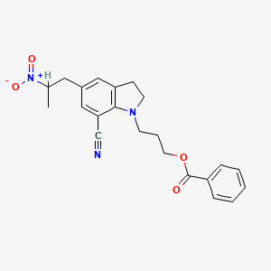 1-[3-(benzoyloxy)propyl]-2,3-dihydro-5-(2-nitropropyl)-1H-Indole-7-carbonitrile