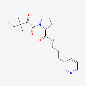 1-(3,3-Dimethyl-1,2-dioxopentyl)-L-proline 3-(3-pyridinyl)propyl Ester