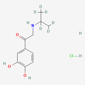 1-(3,4-Dihydroxyphenyl)-2-[(1-methylethyl)amino]-ethanone-d7 Hydrochloride
