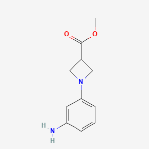 1-(3-Aminophenyl)-3-azetidinecarboxylic Acid Methyl Ester