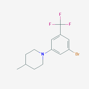 1-(3-Bromo-5-(trifluoromethyl)phenyl)-4-methylpiperidine