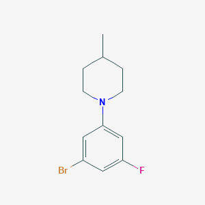 1-(3-Bromo-5-fluorophenyl)-4-methylpiperidine