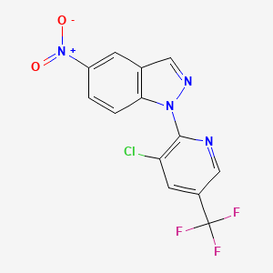 1-[3-chloro-5-(trifluoromethyl)-2-pyridinyl]-5-nitro-1H-indazole