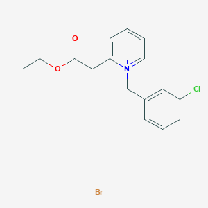 1-(3-chlorobenzyl)-2-(2-ethoxy-2-oxoethyl)pyridinium bromide
